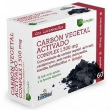 Carbon Vegetal Activado Complex 1500 mg Ext Seco 60 Capsulas Nature Essential