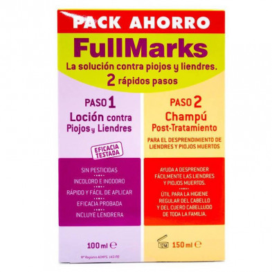 FullMarks Kit Antipiojos y Liendres Loción 100ml + Champú 150ml