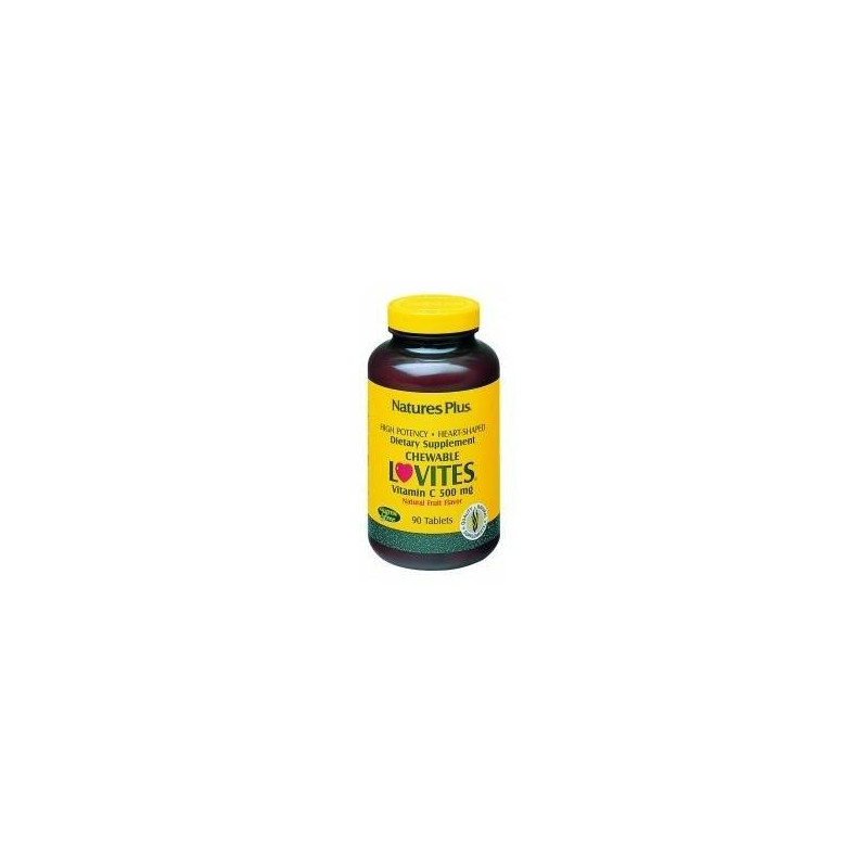 Lovites 500 mg Sabor Cereza 90 Comprimidos Masticables Natures Plus