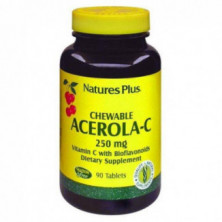 Acerola C 250 mg 90 Comprimidos Masticables Natures Plus