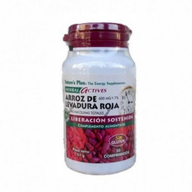 Arroz De Levadura Roja 600 mg 30 Cápsulas Natures Plus