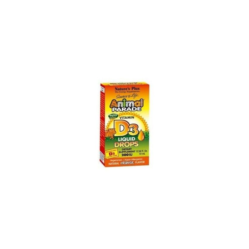 Animal Parade Vitamina D3 Gotas 10 ml Natures Plus