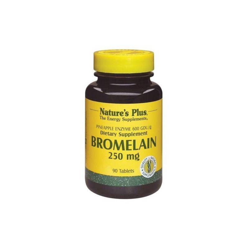 Bromelaina 250 mg 90 Comprimidos Natures Plus