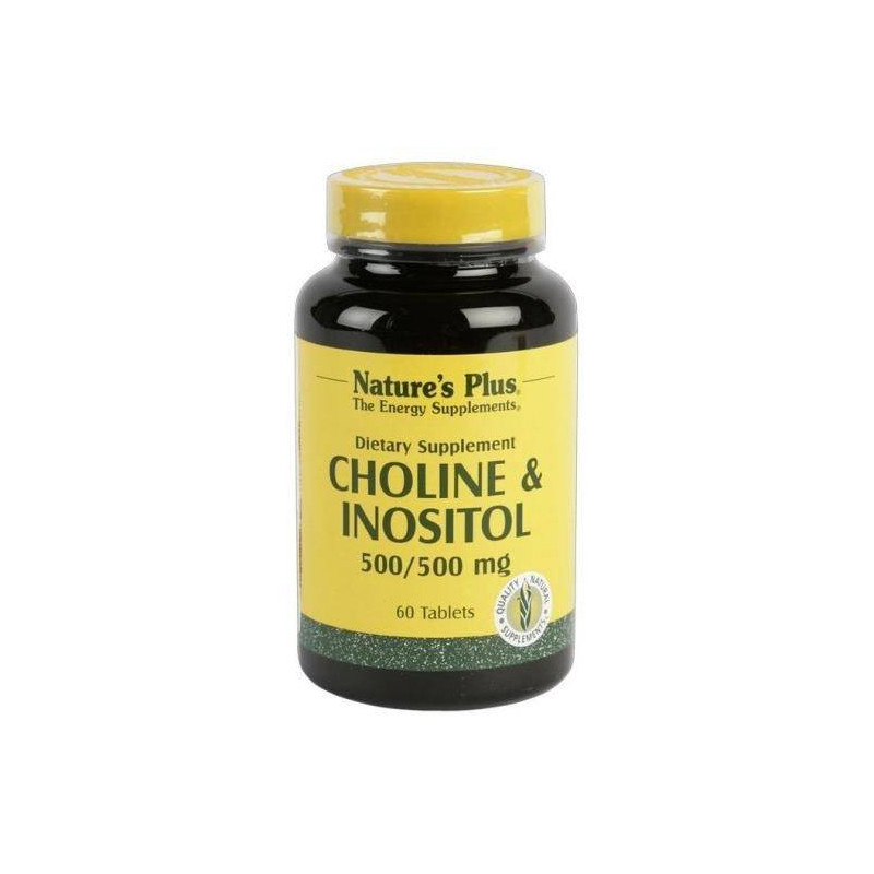 Colina + Inositol 500 mg 60 Comprimidos Natures Plus