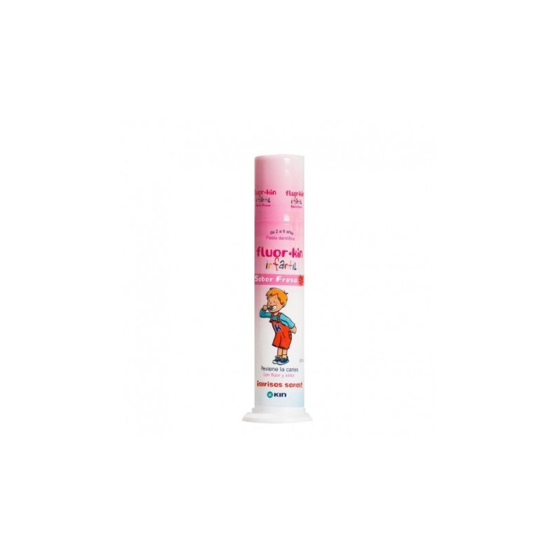 Fluor Kin Pasta Dental Infantil Sabor Fresa 100ml