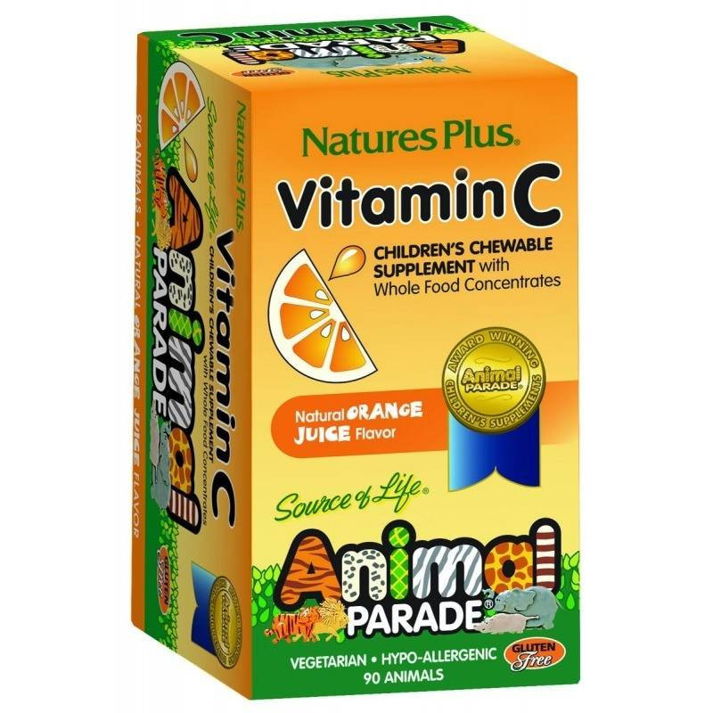 Animal Parade Vitamina C 90 Animales Masticables Natures Plus