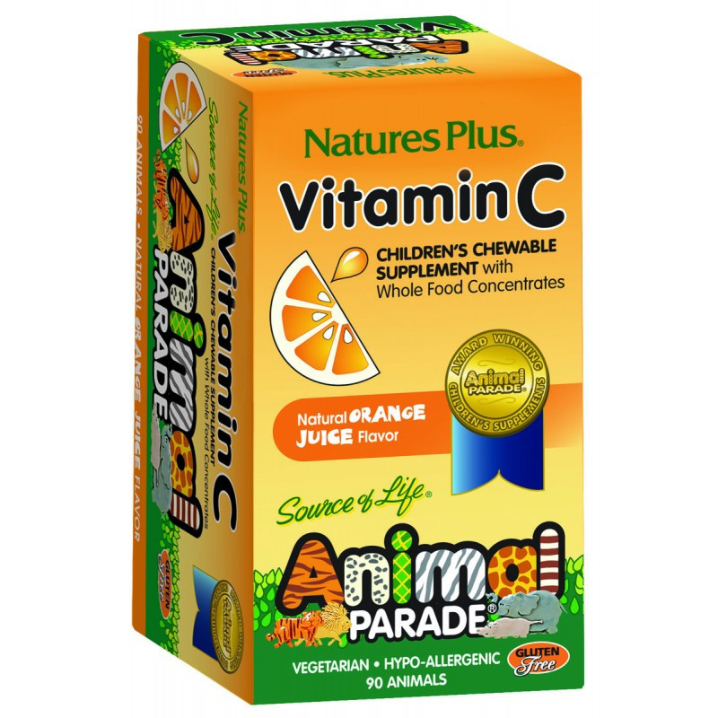 Animal Parade Vitamina C 90 Comprimidos Natures Plus