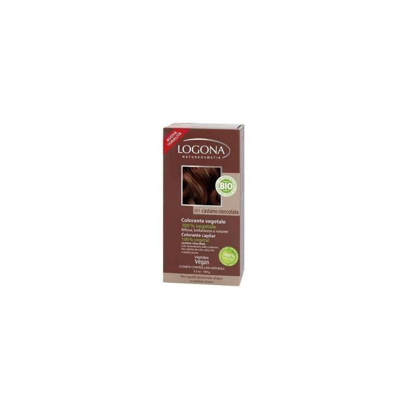 Colorante Vegetal Castaño Chocolate 091 100 gr Logona