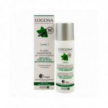 Fluido Hidratante Dia Y Noche Menta Matificante 30ml Logona