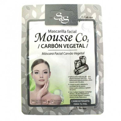 Mascarilla Facial Mousse Carbon Vegetal Pack 18 X 10 ml Laboratorio SyS