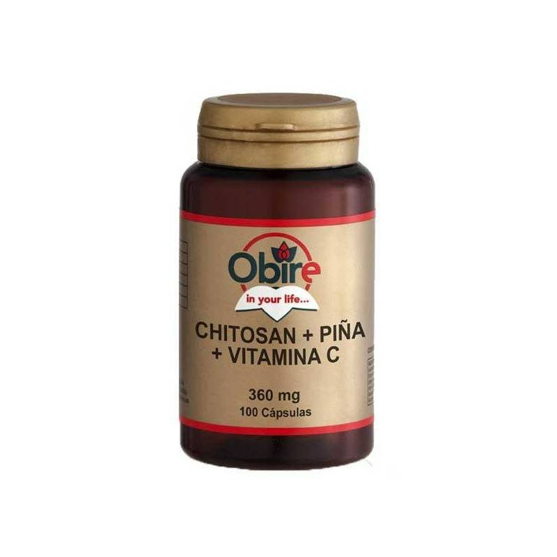 Chitosan+Piña+Vit.C 100 Cápsulas Obire