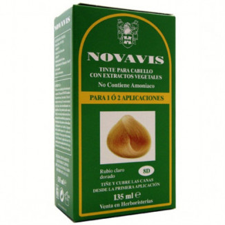 Tinte 8 D Rubio Claro Dorado 120 ml Novavis