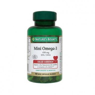 Mini Omega 3 450 mg Epa/dha 60 Cápsulas Nature´s Bounty