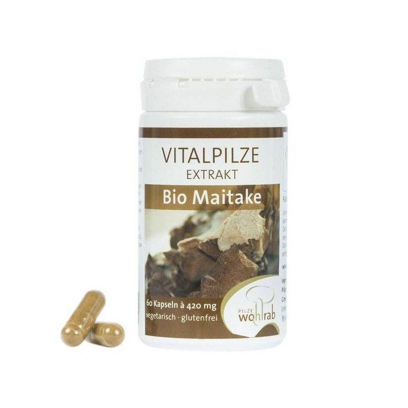 Maitake Bio 60 Cápsulas Pilze Wolhrab