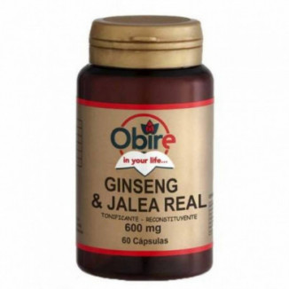 Ginseng + Jalea Real 600 mg 60 Cápsulas Obire