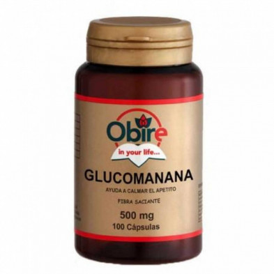 Glucomanano 500 mg 100 Cápsulas Obire