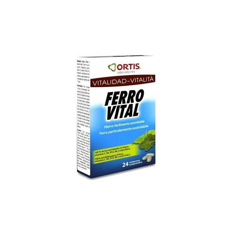 Ferro Vital 24 Comprimidos Ortis