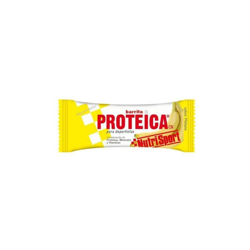 Caja Barrita Proteica Platano 46 gr Nutrisport