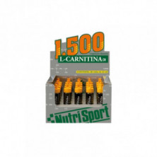 L-carnitina 1500 mg 20 Ampollas Fresa Nutrisport