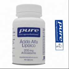 Acido Alfa Lipoico 200 mg 60 Cápsulas Veg. Pure Encapsulations