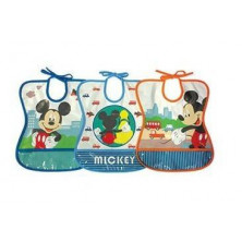 Babero Antimanchas con Bolsillo Recogemigas Mickey Mouse Tomy Disney  Baby