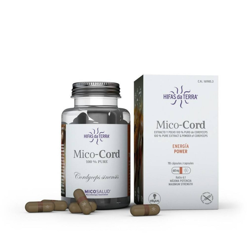 Mico-cord Extracto De Cordyceps 70 Capsulas Hifas Da Terra