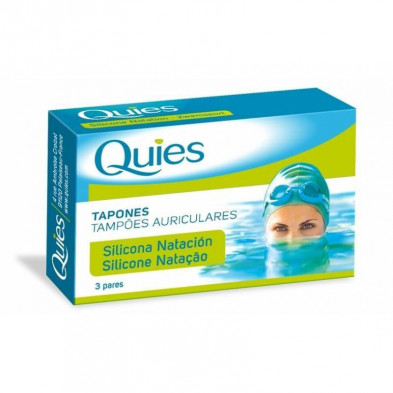 Tapones Natacion Silicona Adultos 6 Unidades Quies