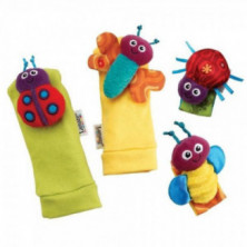 Sonajeros para Muñecas y Calcetines de Insectos +0m Lamaze