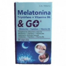 Melatonina + Triptofano + Vitamina B6 30 Cápsulas Pharma And Go