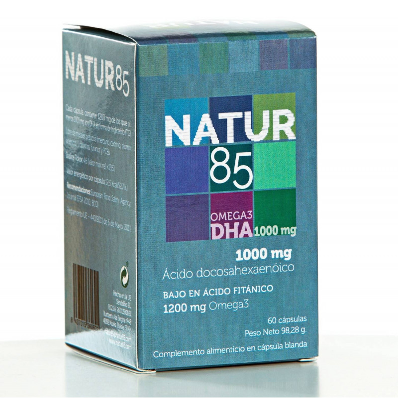 Natur85 Dha Omega 3 1000 mg 60 Cápsulas Sendabio