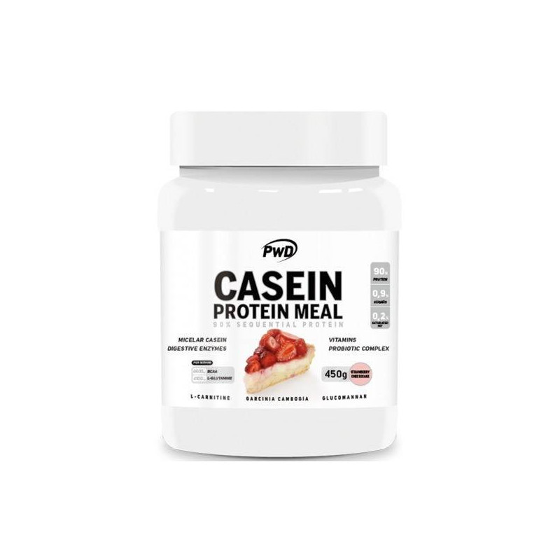 Casein Protein Meal Tarta De Queso Con Fresa 450 gr Pwd Nutrition