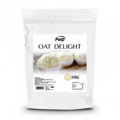 OAT Delight Harina De Avena Chocolate Blanco Con Coco 1,5 kg Pwd Nutrition