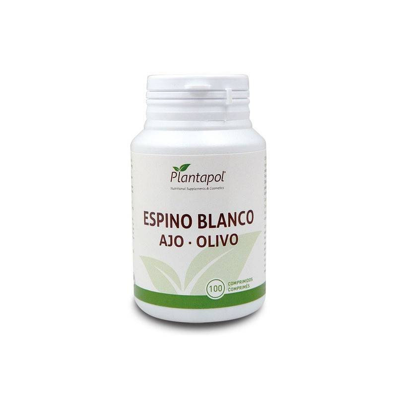 Espino Blanco + Ajo + Olivo 550 mg 100 Comprimidos Plantapol