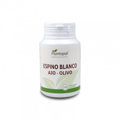 Espino Blanco + Ajo + Olivo 550 mg 100 Comprimidos Plantapol