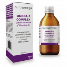 Omega-3 Complex Con Schisandra Y Vitamina D3 200 ml Puro Omega