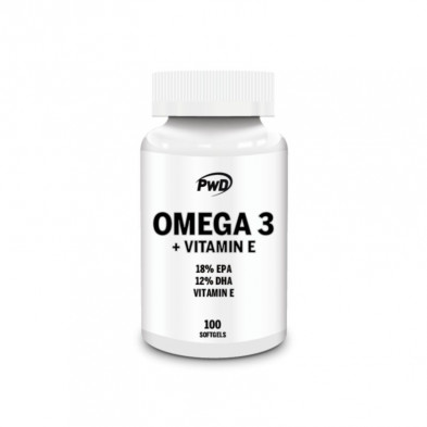 Omega 3 + Vitamina E 1000 mg 100 Cápsulas Pwd Nutrition