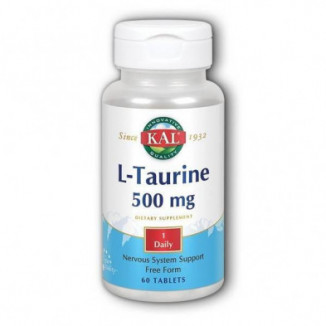 L-Taurina 500 mg 60 Cápsulas Kal