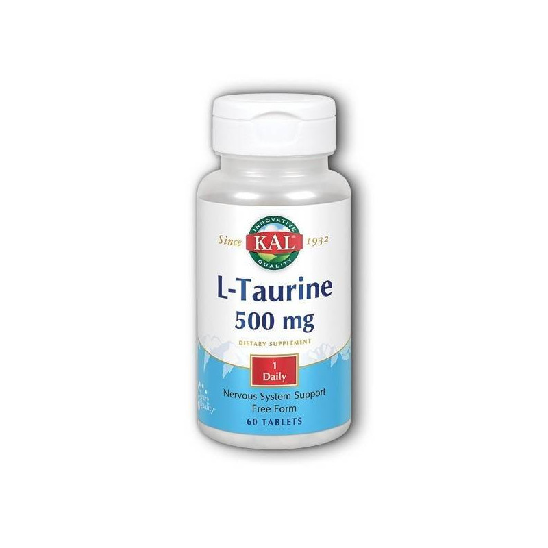 L-Taurina 500 mg 60 Cápsulas Kal