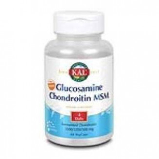 Glucosamina, Condroitina y MSM Vegan 60 Cápsulas Kal