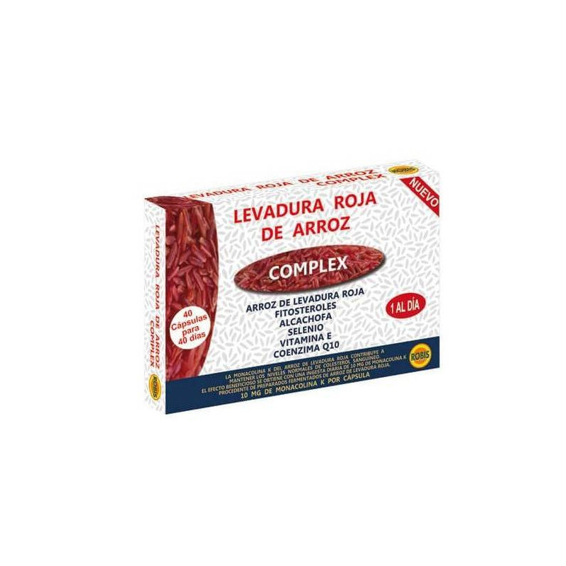 Levadura Roja De Arroz Complex 40 Cápsulas Robis