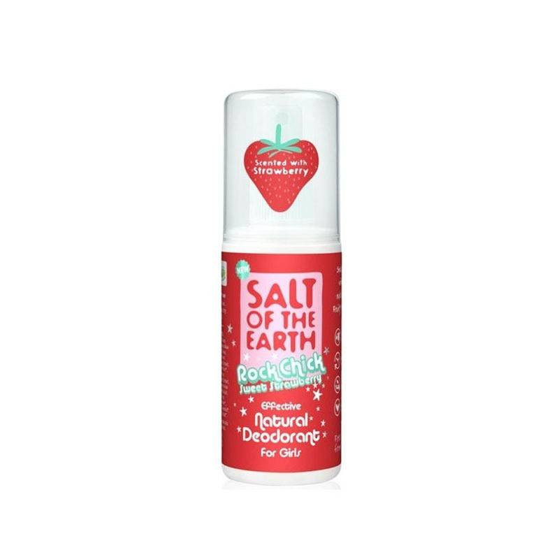 Desodorante Niña Fresas Dulces Spray 100 ml Salt Of Earth