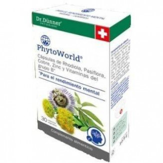 Phytoworld Rhodiola + Cobre + Pasiflora +Zinc + Vitaminas B 30 Cápsulas Salus