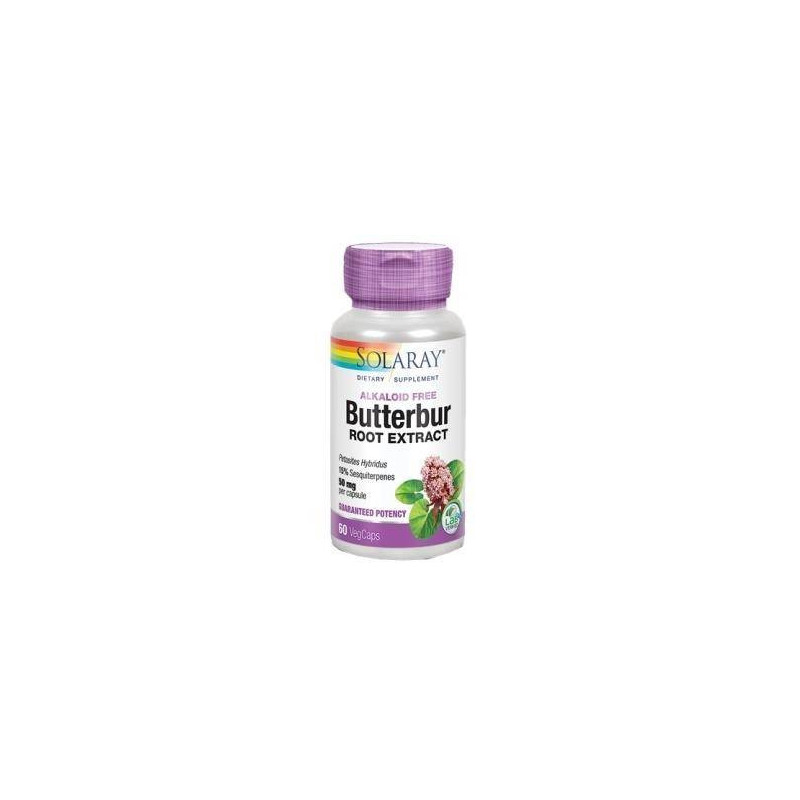 Butterbur (Petasita) 50 mg 60 Cápsulas Solaray