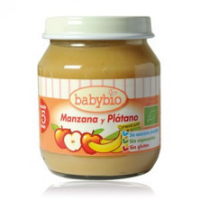 Babybio Manzana y Platano 2 X 130 gr