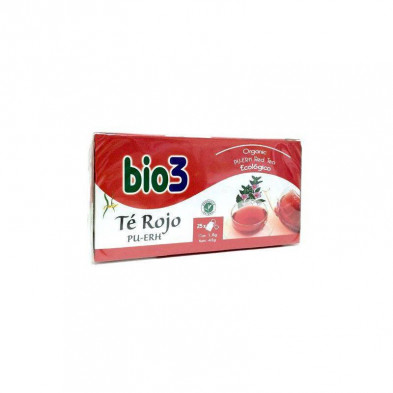 Bio3 Té Rojo Pu-Erh Ecológico 25 bolsitas