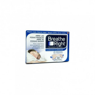 Breathe Right Tiras Nasales Clásicas 30 Grandes