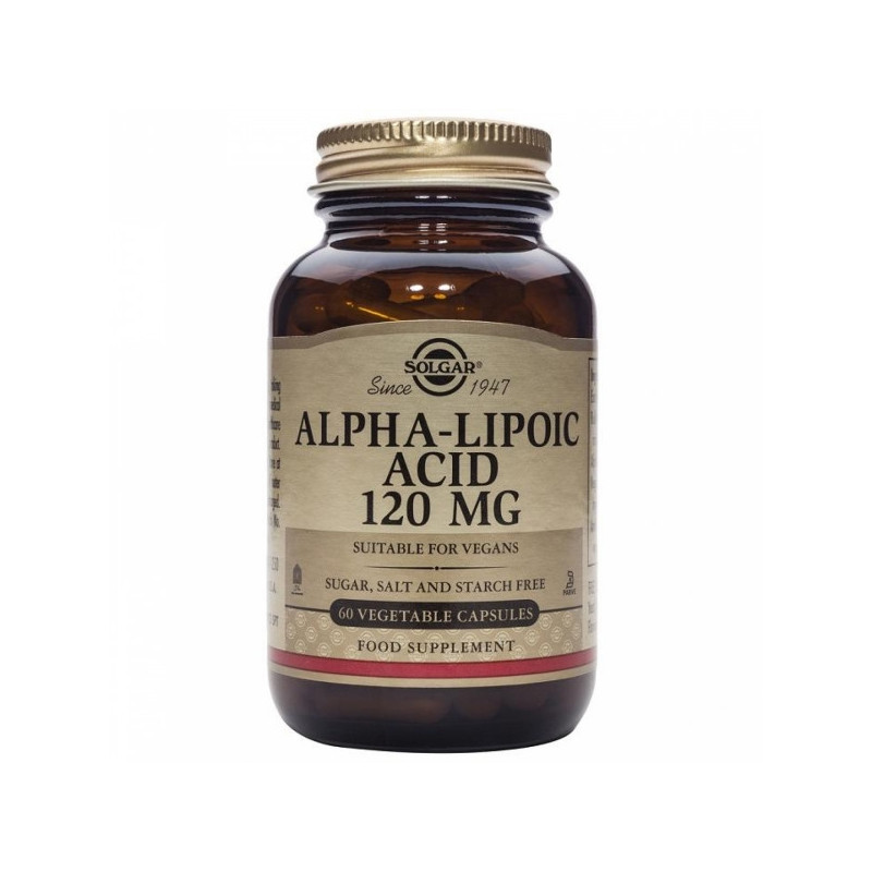 Acido Alfa Lipoico 120 mg 60 Vegicaps Solgar