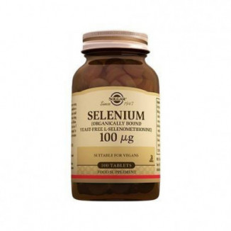 Selenio 100 mg 100 Comprimidos Solgar