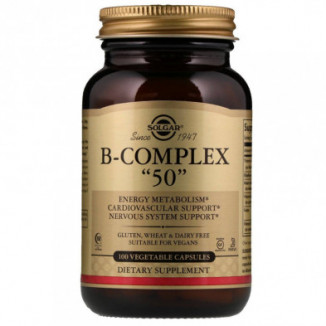 Vitamina B Complex 50 100 Cápsulas Solgar