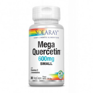 Mega Quercitina 600 mg 30 Cápsulas Solaray